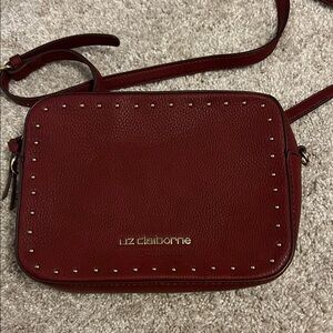 Liz Claiborne Burgundy Crossbody Bag